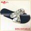 Leather women flip flop in summer