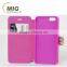 Clear diamond and pearl flip leather case For iphone 6 case Cell phone case with card slots inside For iphone 6S case