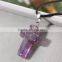 Women Trending Products Natural Stone Pendant Cross Stone Necklace