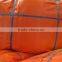 TARPAULIN IN WOVEN FABRIC BLUE/ORANGE FACTORY BEST SELL 3 FEET ALUMINUM GROMMETS ANTI-AGING TEAR-RESISTANT WHOLESALE CHINA