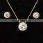 Wholesale Products White Big Diamonds Necklace Set