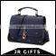 Low Price Blue PU Shoulder Bag With Zipper