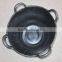 40L recycled rubber buckets,construction pails with 4 handles,Rubber basket