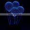 Wholesale Spiral Shape Indoor 3d Optical Illusions Christmas New Year Table Decorative Led Night Light