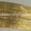 Custom brass corrosion label