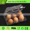 6 Cells Clear transparent disposable plastic egg tray