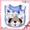 China manufacture wholesale funny animal cotton terry bib for baby