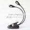 Heads 2-head 4-led clip music stand light