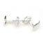 Letter R Cuf flinks In Silver