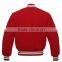 Men's wool / leather jacket soft lambskin Leather jacket for men's and boys winter jacket