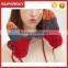 V-389 stylish women handmade cable pattern mittens with pom winter hand warmer mitten gloves knit arm warmer