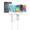 MFi certified TPE jacket metal housing 2 in 1 micro usb and 8pin usb data cable for iphone and andriod