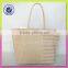 Fashion Stripe Jute And Cotton Material Lady Shopping Handbag