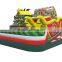 2016 Christmas train bouncer inflatable bouncer outdoor playground for kids