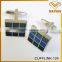 Enamel metal cufflinks