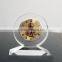 hot transparent round glass antique desk clock