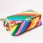 Chic rainbow messenger bag small rectangular shoulder bag with gold cutnail adjustable shoulder strap