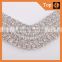 Wholesale glass Crystal rhinestone cup chain for girl dress