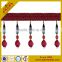 Fringes wholesalers curtains designs acrylic bead lampshade beaded fringe trim for home textile