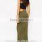 Ruched Side And Side Split latest long skirt design lady skirt