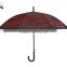 waterproof fabric metal umbrella frame straight umbrella semi-automatic umbrellas wholesale
