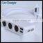 3 Cigarette Power Adapter DC Outlet Splitter Mobile Phone Desktop Multi Charger For Iphone6