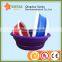 Small Round Floding Plastic Fruit Basket Convenient Water Basin