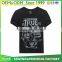 New fashion mens 100% cotton short sleeve casual silk srceen prined t-shirt