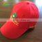 cheap promotion cotton polyester blend six panel baseball cap with embroidery logo