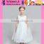 High Quality White Elegant Baby Girl Party Dress Children Frocks Designs