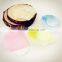 Customized pattern DIY flat round two-face 25mm clear glass cabochon