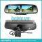 Multiple display rearview mirror, bluetooth and radar detector, Automatically reverse camera display and brightness adjustment