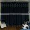 european style embroidered faux linen blackout curtain