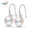 9-10mm AAA varity colors freshwater 925 silver button pearl earring