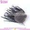 Hot selling afro kinky curly cheap bohemian human hair lace closure with baby hair virgin brazilian remy hair full lace closure