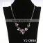 multi layer bead traditional pearl crystal pendant chain necklace