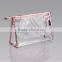 customized cosmetic waterproof clear transparent pvc toiletry bag