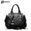 fashion trendy cowhide leather shoulder bags women tote hand bags casual