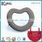 Apple shape middle hollow custom metal accessories for leather