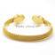 Fashion Golden Bangles Stainless Steel for Keepsake