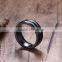 KSF Wholesale 8mm Black Titanium Rings With Cable Latest Design Rings Wholesale