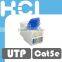 Network Solution Cat 6 90Degree UTP Toolless RJ45 Modular Keystone Jack