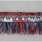 6.3cm ethnic long tassel Jacquard webbing, decorative macrame tassel for dress
