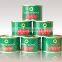 Export Middle East Africa easy open 70g 210g 2.2kg 800g OEM ODM ketchup Tomato Sauce Canned Tomato paste