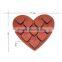Best selling heart shaped molde de silicone formas de chocolate