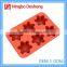 Five Star Shape 6 Cups 3D Commercial Silicone Decorative Making Soap Molds