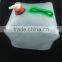Environmental plastic folded water bag/kettle for travel portable folding bucket for outdoors picnic Accordion water bag