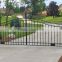 Customized Residential residential wrought iron fencing and gate are constructed with galvanized steel