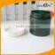 Green color 100ml PET plastic jar with white lid/custom color