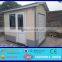 modern low cost prefab steel frame guard house with metal carved board